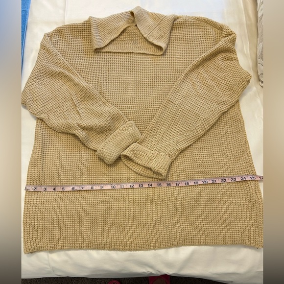 Lot of 2 JJill Ladies Mock Turtleneck Waffle Weave Sweaters Gently Used Size Lg. - Picture 2 of 5